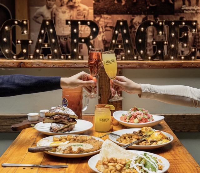 Bottomless mimosas and brunch at Garage Kitchen + Bar in downtown San Diego