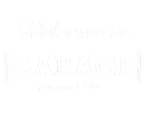 Garage Kitchen + Bar vintage logo in downtown San Diego Gaslamp Quarter