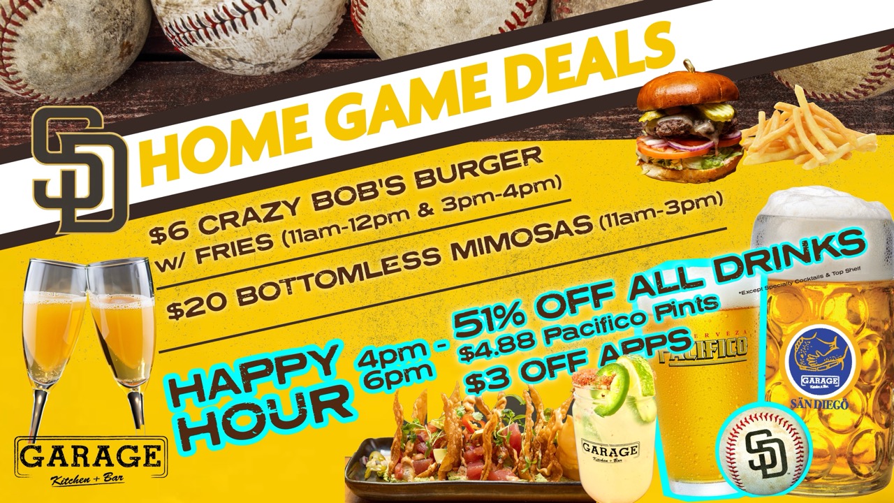 Pregame at Garage before every Padres Game